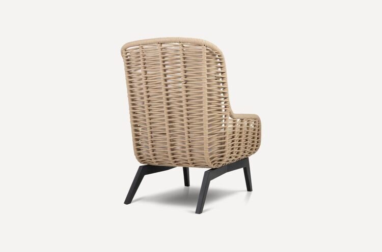 Рутс кресло с высокой спинкой Beige