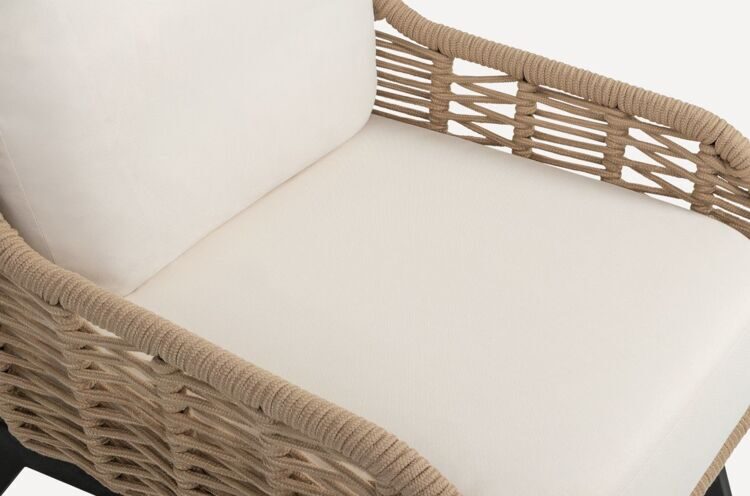 Рутс кресло с высокой спинкой Beige